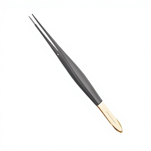 Pinzas para apósitos de 8″ (20 cm) – Pinzas de tejido dentadas de acero inoxidable de 2 cm para clínica y sala de heridas - Product Image 1