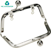 MZ haute qualité perle ronde argent bricolage portefeuille cadre Bitray baiser fermoir serrure matériel décoration bricolage bagage sac accessoires de couture