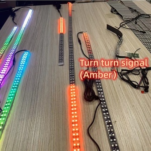 Dc 12V 6 pcs hàng tăng gấp đôi RGB đuổi theo xe underglow Đèn không thấm nước LED môi trường xung quanh ánh sáng xe bằng ứng dụng điều khiển - Product Image 5