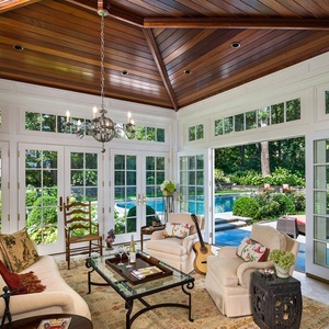 Instale fácilmente la casa de vidrio prefabricada modular Sunroom con recubrimiento en polvo Sunroom-Parts Porch Enclosure Sunroom - Product Image 3