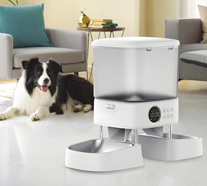 CITICITY OEM Pet Products 5L Automatic Portable Food Dispenser Push Button Double Bowl Dog <b>Cat</b> Smart Pet <b>Feeder</b> - Product Image 6