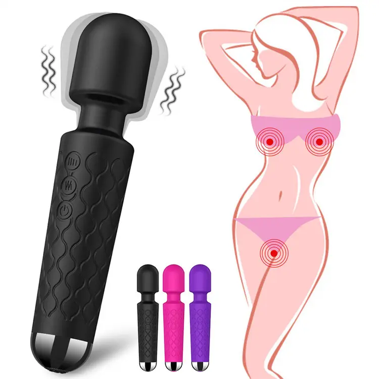 Vibrator Persoonlijke Oplaadbare Mini Vibrate Sex Toverstaf Massage 8 Snelheden 20 Trillingsmodi Volwassene Voor Vrouwelijke Seksspeeltjesmassage