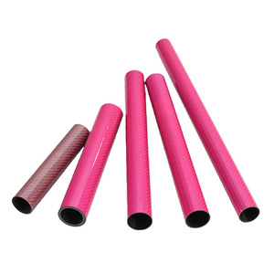 Tubes en fibre de carbone colorés, enroulés, 98% de matériau pur, options multicolores, haute résistance, légers, pour projets de bricolage - Product Image 4