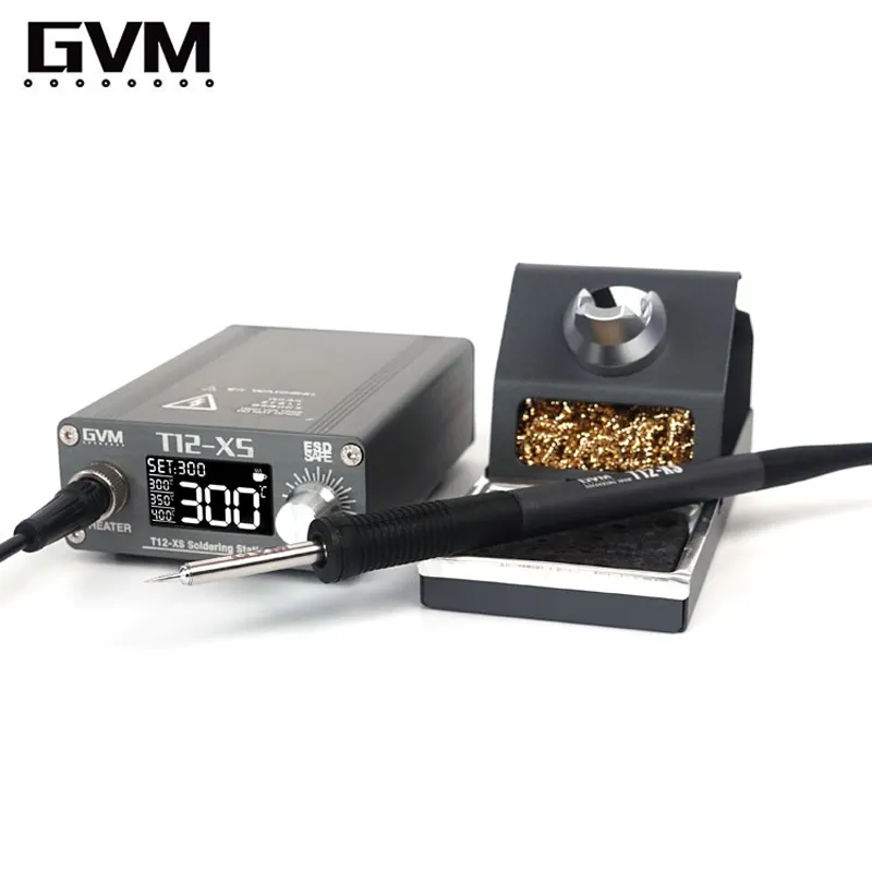 GVM الذكي المضاد للساكنة أدى الحرارة الرقمية ترموستات محطة لحام تحكم في درجة الحرارة الكهربائية Tips