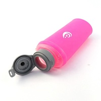 Bouteille pliable Oem/Odm 650ML 750ML Tpu couvercle rabattable, bouilloire pliable bouteille d'eau douce pliable