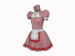 Dành Cho Người Lớn Trang Phục Khiêu Vũ Cô Gái Màu Đỏ Trắng Sọc Ngắn Tay Áo Múa Ba Lê Múa Tutu Ăn Mặc Trẻ Em Sân Khấu Múa Ba Lê Khiêu Vũ unitards - Product Image 3