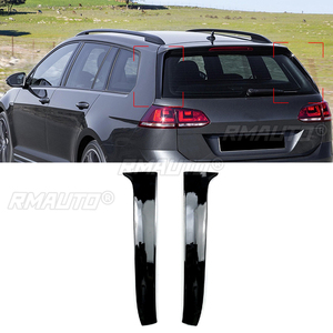 2 pièces Aileron latéral de fenêtre arrière noir brillant pour Volkswagen Golf 7 MK7 Variant Wagen 2014-2017 Accessoires de voiture - Product Image 1