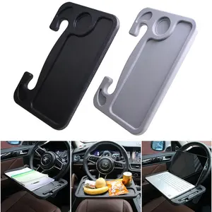 1pc Black Multifunctional Car Steering Wheel Tray Table Steering Wheel  Storage Rack Storage Board Card Table Car Mounted Dining Tray Car Mounted  Desk