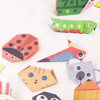 Libro de Manualidades de Papel Origami 3D Personalizable, con Dibujos Animados Coloridos, Renovable, para Niños