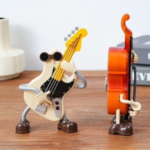 Guitare musicale en plastique en gros, figurine de guitare oscillante, ornement, cadeau saisonnier, jouet - Product Image 3