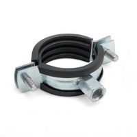1/4''Galvanized Rubber Clamp Rust Proof Corrosion Resistant Fastener Imperial Inch General Industry