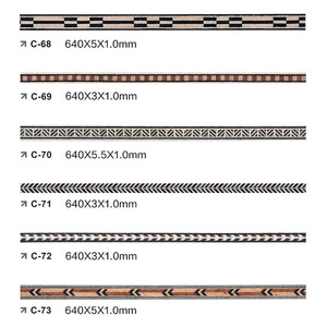 Tira de ribete de madera colorida personalizada para guitarra, purfling para piezas de guitarra acústica, clásica, ukelele y mandolina, marca <span class=keywords><strong>Dami</strong></span> - Product Image 2
