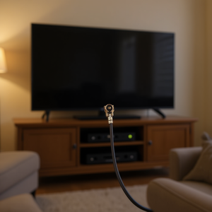 Cavo Coassiale Motorola 110mm Maschio-Maschio con Connettore F, Rivestimento in PVC, Conduttore in Rame per Connessione TV Audio Video - Product Image 4