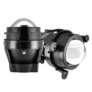 Lámpara de luz antiniebla LED 3,0 lente de proyector 110W Triple <span class=keywords><strong>colores</strong></span> lámpara antiniebla Bi LED lente de proyector antiniebla para Suzuki Toyota Honda Lada - Product Image 1