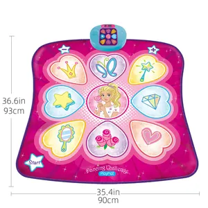 Colchoneta electrónica de baile con luz para niños, regalo de Navidad