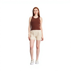 Top Corto de Mujer, Moderno, Sin Mangas, Estilo Urbano, Casual, Ajustado, Deportivo, para Gimnasio - Product Image 5