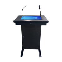 Podio Digital Inteligente para Aulas con Pantalla Frontal de 43" Púlpito de Presentación Moderno Atril Electrónico