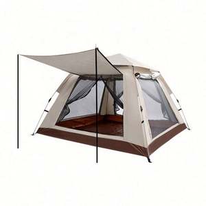 Carpa de Camping Familiar Portátil, Impermeable, de Gran Espacio, de Tela Oxford, para 4-6 Personas, Venta al Por Mayor - Product Image 2