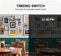 Ensemble d'écran de menu LCD à montage au plafond pour restaurants Solutions d'affichage intérieures pour menus de restauration rapide Certifié CE