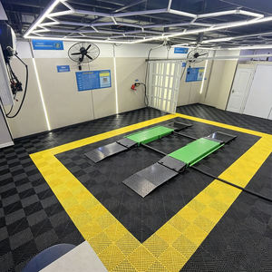 Car Wash Floor Grid Panels Interlocking <b>Plastic</b> Floor Mats Anti-Slip Wear-Resistant No Trenching Required Durable Grid Floor - Product Image 5