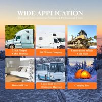 Chauffage au diesel avec télécommande par application, design mis à jour, 8 kW, 12 V/24 V, chauffage de stationnement avec écran LCD