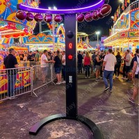 Máquina recreativa de palo de reacción rápida Rugby Coconut, popular juego eléctrico de atrapar palos, entretenimiento operado con monedas, de plástico