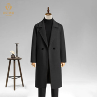 Manteau long en laine personnalisé pour homme, style Peacoat, pour l'hiver