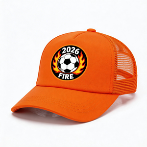Gorra Impermeable para Fanáticos del Fútbol - Equipo Nacional Copa 2026, Logotipo Personalizado, 5 Paneles, Poliéster, Cierre con Hebilla Dorada - Product Image 6