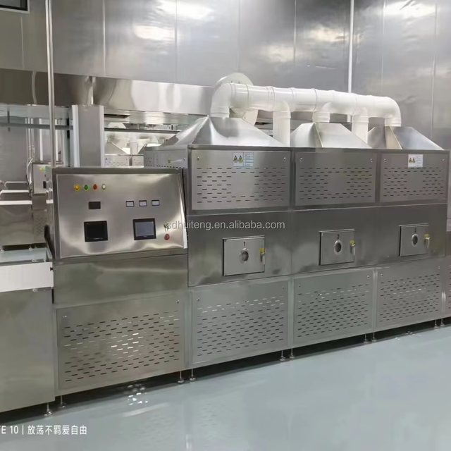 Industrial Conveyor Belt Type Microwave Dryer Microwave Drying Machine for Herbs Leaves Tea