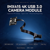 Modul Kamera IMX415 8MP 4K USB 3.0 Tipe-C UVC Tanpa Driver Kabel Fleksibel FPC Webcam Distorsi Rendah 80 untuk Visi Mesin Kios