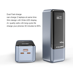 Banco <span class=keywords><strong>de</strong></span> energía para computadora portátil <span class=keywords><strong>de</strong></span> 145W 27000mAh Dual Fast charge PD 145W <span class=keywords><strong>de</strong></span> alta potencia para viajes al aire libre con diseño delgado Pantalla LED ancha - Product Image 6