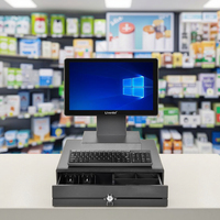 Nouveaux terminaux de point de vente électroniques au design moderne pour pharmacie/magasin de détail/café, boîtier métallique