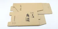 Boîte d'expédition blanche anti-écrasement, boîte à courrier en carton ondulé blanc kraft, boîte cadeau pour l'emballage des petites entreprises