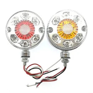 Truck Side Light White Stop Turn Signal Tail Light Lamp Side Marker Lights For Trucks Cars Trailers Tractors Buses Boat