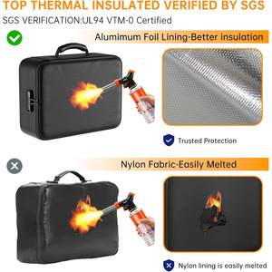 Bolsa <span class=keywords><strong>de</strong></span> Almacenamiento Impermeable y Resistente al Fuego para Documentos Legales Importantes, para Almacenamiento <span class=keywords><strong>Seguro</strong></span> en el Hogar y la Oficina - Product Image 4