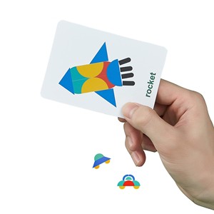 Blocs de puzzle en bois pour enfants de 3 + 60 ans, Design de cartes, Coordination œil-main - Product Image 6