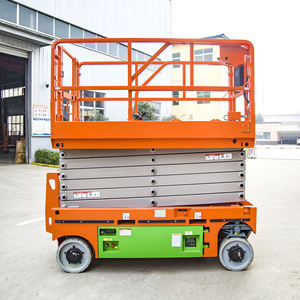 Plateforme élévatrice hydraulique à quatre roues motrices autopropulsée haut de gamme, moteur à engrenages, entretien facile, certifiée CE, haute altitude - Product Image 3