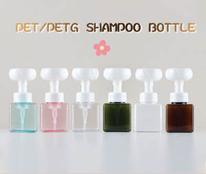 <span class=keywords><strong>Botella</strong></span> de Plástico PET con Diseño de <span class=keywords><strong>Pata</strong></span> de Flor y Espuma, con Bomba Dosificadora de Champú, Personalizable - Product Image 3