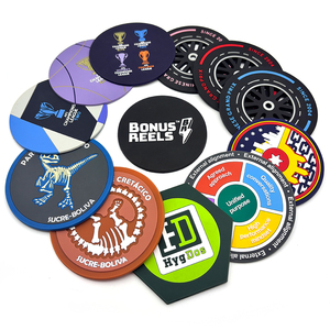 Wholesale Custom PVC Soft Rubber Coasters Fashionable Cup Placemat for Coffee Tea Drink Promotional Drinking Accessories