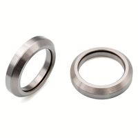 Bantalan Headset Sepeda 41x30.2x6.5 36/45 Berkualitas Tinggi, Satu Baris, Dilumasi Oli, Baja Krom