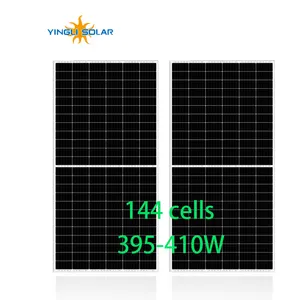 Yingli 학년 저렴한 가격 395w 400w 405w 410w pv 모듈 폴리 모노 단결정 태양 전지 패널 모노 태양 전지 패널 도로 태양 전지 패널