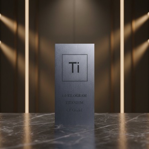 Lámina de Titanio Puro Sólido GR1 de 1 kg, para Regalo o Inversión, Laminada en Frío, 40 mm de Grosor, 55 mm de Ancho, 105 mm de Largo - Product Image 2
