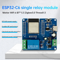 ESP32-C6 panas Wifi BT 1 saluran modul Relay ESP32-C6 papan pengembangan DC5-60V tipe-c 5V catu daya