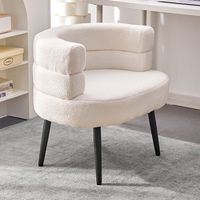 Chaise moderne et confortable pour chambre à coucher chaise de canapé simple fauteuil nordique en velours d'agneau chaise de maquillage pour la maison canapé simple