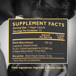 Capsules d'extrait de Maca noire en marque privée 7500mg, booster masculin, améliore l'endurance, complément alimentaire, capsules de Maca - Product Image 6