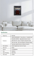 Reloj de Pared Digital LED para Oración Azan Islámica 2026, Reloj de Oración Musulmán de Una Sola Cara con Azan Islámico para Mezquita