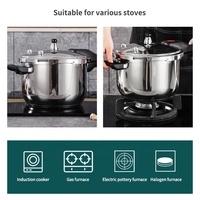 Nouveauté en cuisine, batterie de cuisine multi-tailles, casserole de cuisine à double fond, autocuiseur à induction, autocuiseur en acier inoxydable
