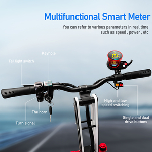 Scooter Eléctrico Urbano Plegable de 12 Pulgadas con Motor sin Escobillas, Batería de Litio de Alto Rendimiento de 60V 38AH y Doble Freno de Disco, Disponible en la UE - Product Image 2