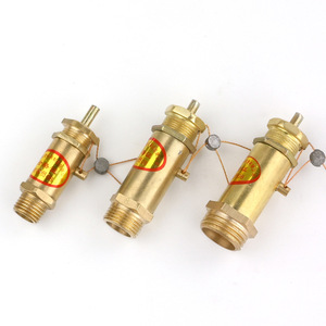 Válvula de seguridad de cobre para cilindros de gas, roscada, de presión fija, 100 bar, para uso con aire a alta presión - Product Image 3