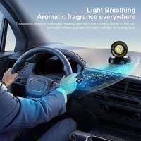 Car Solar Rotating S Aromatherapy Car Solar Perfume air Freshener Diffuser 5ml Perfume